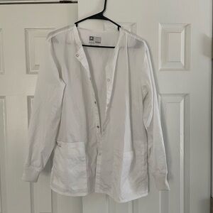White Scrub Jacket for Women